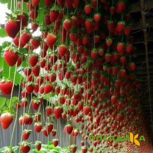 Клубника ампельная Анастасия купить по цене от 370р. в интернет-магазине «Посадика» с доставкой почтой в в Орехово-Зуевое и по всей России – [изображение №1].